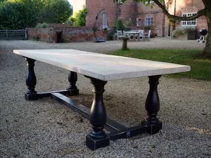Oak Balustrade Dining Table